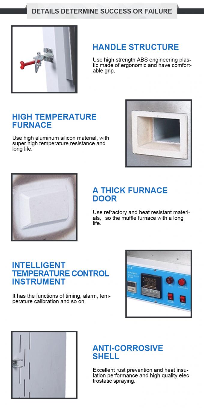 Liyi 1200c موفل المعالجة الحرارية الصغيرة الفرن الكهربائي لون أزرق أو أسود 1