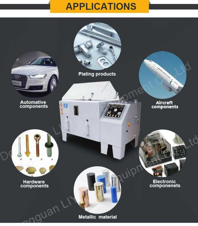 مختبر التآكل الدوري محاكاة ملح ضباب اختبار غرفة رش الملح 0