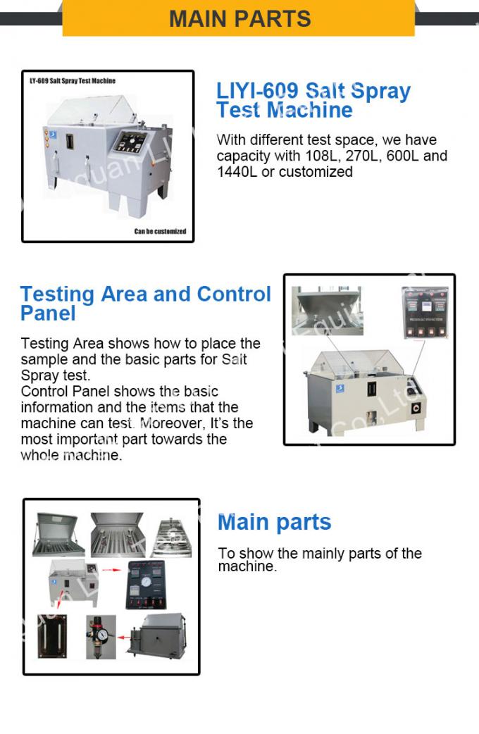 مختبر التآكل الدوري محاكاة ملح ضباب اختبار غرفة رش الملح 3