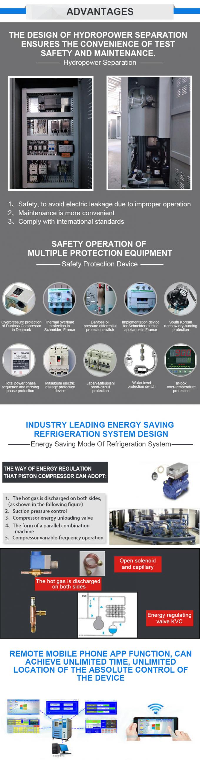 آلة اختبار الصدمات الحرارية القابلة للبرمجة بدرجة حرارة منخفضة LIYI 1